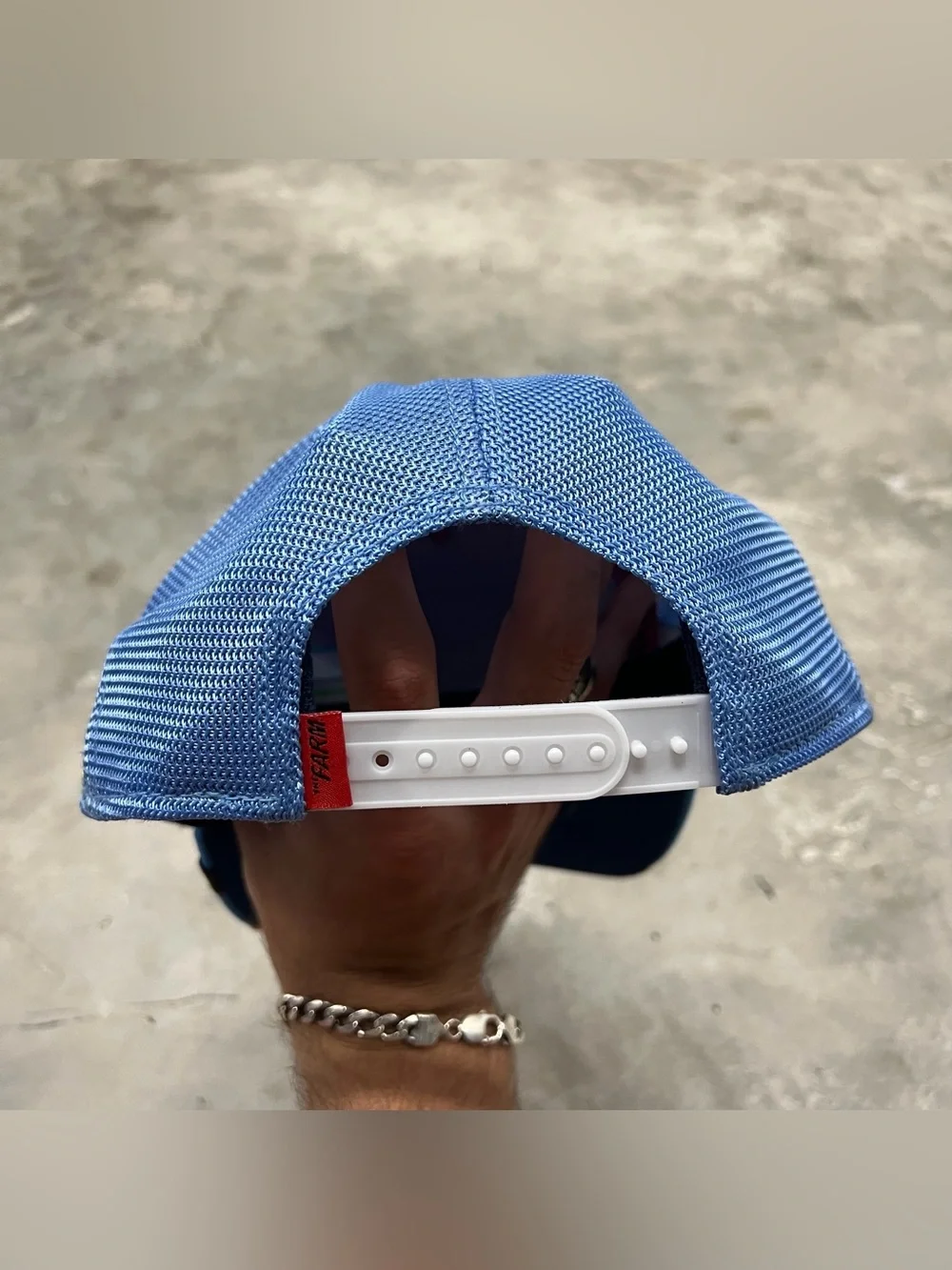 Goorin Bros Super Charged Blue Trucker Bunny Design Adjustable Snapback Hat